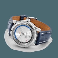 Breitling Navitimer 8 B35 Automatic Unitime 43 Steel Mercury Silver Watch00798