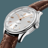 Breitling Premier Automatic Day & Date 40 Steel Silver Breitling Watch00294