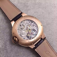 Cartier Ballon Bleu Skeleton Tourbillon White Dial Watch00672