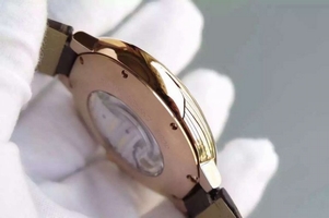 Cartier Ballon Bleu Tourbillon Brown Leather Strap Watch01070