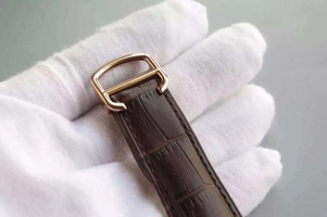 Cartier Ballon Bleu Tourbillon Brown Leather Strap Watch01070