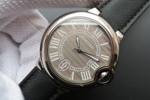Cartier Ballon Bleu XL 46mm Gray Dial Nylon Strap Watch01096