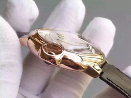 Cartier Ballon de Cartier 46MM Tourbillon White Dial Leather Strap Watch01022