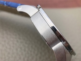 Cartier Calibre de Cartier White Dial Leather Strap Watch00443