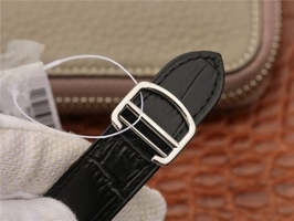 Cartier Cartier Ballon Bleu 42mm CRF Black Textured Dial Leather Strap Watch00812