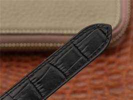 Cartier Cartier Ballon Bleu 42mm CRF Black Textured Dial Leather Strap Watch00812