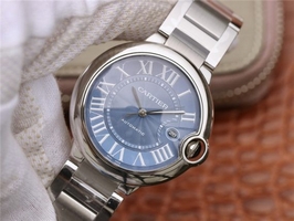Cartier Cartier Ballon Bleu 42mm CRF Blue Textured Dial Bracelet Watch00221