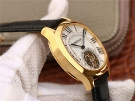 Cartier Drive de Cartier Tourbillon White Textured Dial Leather Strap Cartier Watch00228