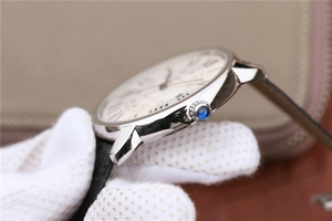 Cartier Ronde de Cartier 42mm White Dial Leather Strap Watch01117