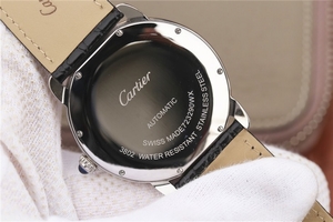 Cartier Ronde de Cartier 42mm White Dial Leather Strap Watch01117