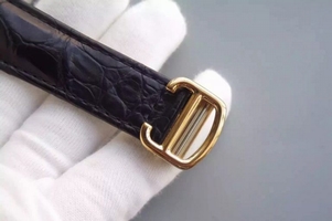 Cartier Rotonde De Cartier Tourbillon Leather Strap Watch00195