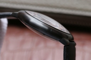 Cartier V6F Ballon Bleu 42mm All Black Black Textured Dial Leather Strap Watch00902