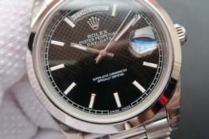 Cheap Rolex Day-Date II 228239 Textured Black Dial Bracelet Watch00992