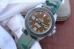 Cheap Rolex Submariner Commando Gray Dial Ceramic Bezel Rubber Strap Rolex Watch01278