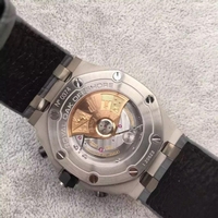 Copy Audemars Piguet Royal Oak Offshore Gray Theme Gray Leather Strap Watch00234