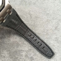 Copy Audemars Piguet Royal Oak Offshore Gray Theme Gray Leather Strap Watch00234
