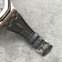Copy Audemars Piguet Royal Oak Offshore Gray Theme Gray Leather Strap Watch00234