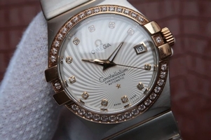 Copy Best Omega V6 Constellation 123.20.35 White Textured Dial Omega Watch01008