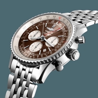 Copy Breitling Navitimer 1 B03 Chronograph Rattrapante 45 Steel Panamerican Bronze Breitling Watch00442