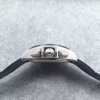 Copy Cartier Roadster Black Dial Black Rubber Strap Watch00341