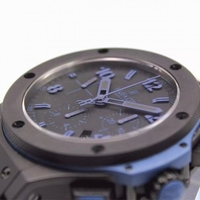 Copy Hublot Big Bang Full Ceramic Evolution Blue Magicb Gummy Strap Hublot Watch01037