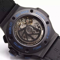 Copy Hublot Big Bang Full Ceramic Evolution Blue Magicb Gummy Strap Hublot Watch01037