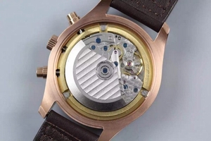 Copy IWC V6 Pilot Chrono Brown/White Dial Watch00713