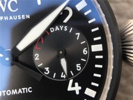 Copy Luxury IWC Big Pilot Real PR IW502001 Real Ceramic V2 Black Calfskin Strap Watch00453