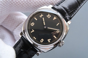 Copy Panerai PAM718 Black California Dial Black Leather Strap Panerai Watch00525