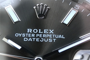 Copy Rolex DateJust 41mm 126300 Black Dial Stick Markers Oyster Bracelet Watch00578