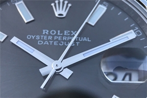 Copy Rolex DateJust 41mm 126300 Black Dial Stick Markers Oyster Bracelet Watch00578