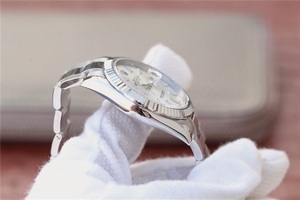 Copy Rolex DateJust 41mm 126334 Fluted Bezel Silver Dial Stick Markers Bracelet Watch00310