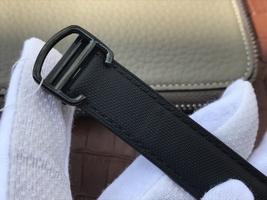 Designer Cartier Ballon Bleu 42mm All Black Black Textured Dial Leather Strap Cartier Watch01132