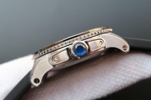 Fake Cartier TF Calibre De Cartier Diver Black Dial Black Rubber Strap Cartier Watch00709