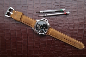 Fake Copy Panerai PAM416 Beverly Hills Brown Asso Strap Watch00950