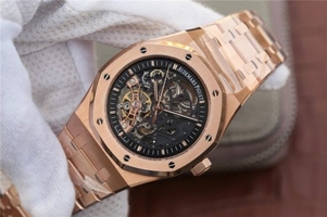 Fake Fashion Audemars Piguet Royal Oak 41mm Double Balance Wheel Openworked 15407 Bracelet Watch01271
