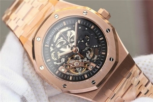 Fake Fashion Audemars Piguet Royal Oak 41mm Double Balance Wheel Openworked 15407 Bracelet Watch01271