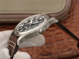 Fake IWC Mark XVIII IW327010 Le Petit Prince Blue Dial Brown Leather Strap IWC Watch01068