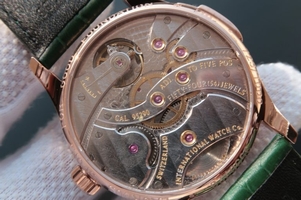 Fake IWC YLF Portuguese IW5242 Green Dial Gold Makers Watch00498