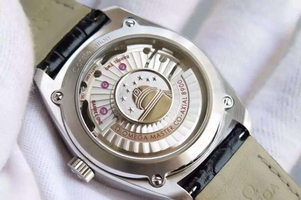 Fashion Omega V6 Globemaster Master White Dial Leather Strap Watch00258