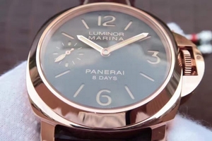 Fashion Panerai PAM511 Brown Leather Strap Watch00511