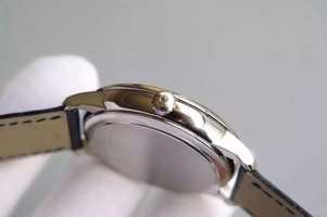 First-class Quality Omega MKF De Ville 39.5mm White Dial Black Leather Strap Watch00626