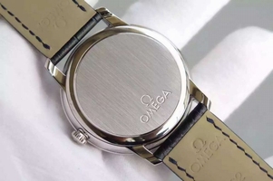 First-class Quality Omega MKF De Ville 39.5mm White Dial Black Leather Strap Watch00626