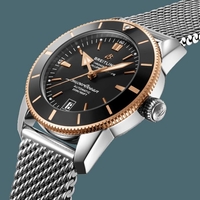 High Quality Breitling Superocean Heritage II B20 Automatic 42 Steel & red gold Black Breitling Watch01167