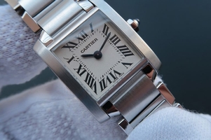 High Quality Cartier Tank Francaise Ladies Whtie Dial Bracelet Ronda Quartz Watch00916