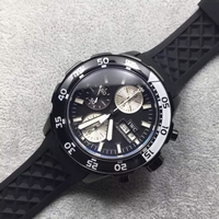 High Quality Imitation IWC V6 Aquatimer Chronograph Black Rubber Strap IWC Watch00628