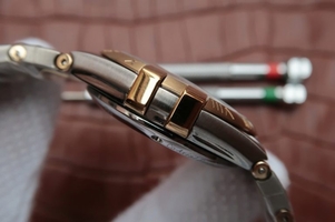 High Quality Replica Omega V6 Constellation 35mm White MOP Dial Bezel Diamonds Markers Bracelet Watch00163