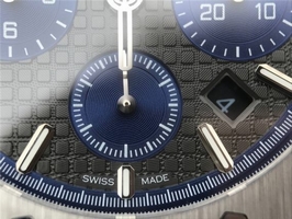 Hot Fake Audemars Piguet Royal Oak Chronograph Gray/Blue Dial Bracelet Watch00033