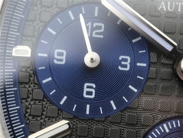 Hot Fake Audemars Piguet Royal Oak Chronograph Gray/Blue Dial Bracelet Watch00033