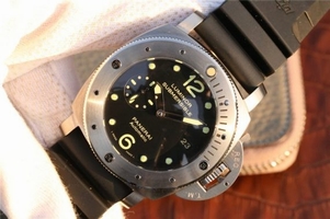 Hot Panerai PAM571 Titanium Black Dial Black Rubber Strap Panerai Watch00160